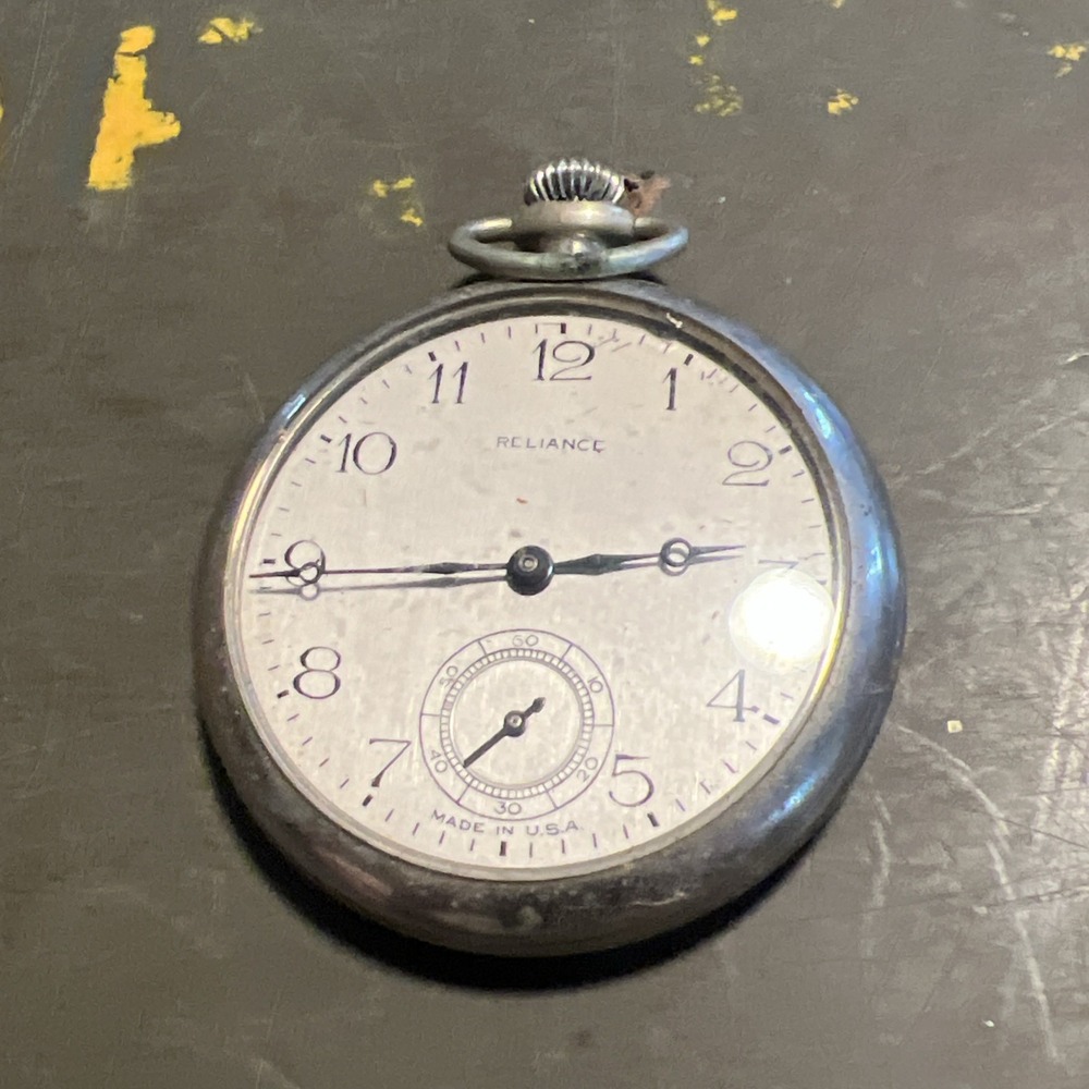 Vintage Ingersoll "Reliance" 49mm 7j Pocket Watch - Parts/Repair
